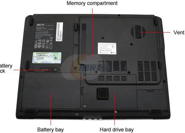 Alt view image 10 of 13 - Acer Laptop Aspire AMD Turion 64 X2 TL-50 1GB Memory 120GB HDD ATI Radeon Xpress 1100 IGP 15.4" Windows XP Professional AS5102WLMi