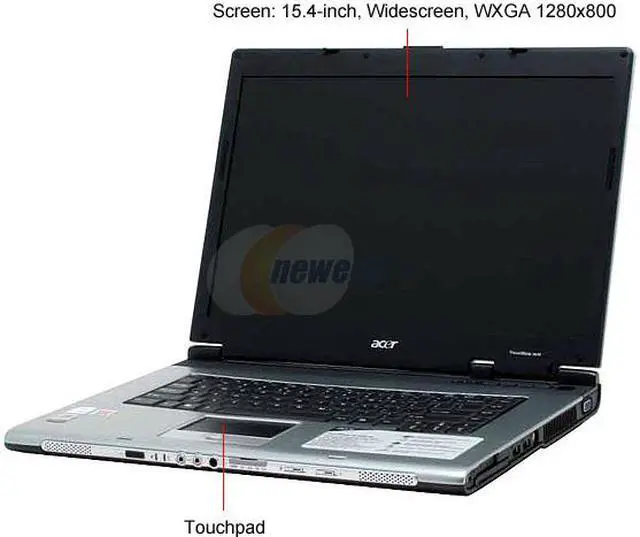 Alt view image 2 of 15 - Acer Laptop TravelMate Intel Core Duo T2500 2GB Memory 120GB HDD ATI Mobility Radeon X1600 15.4" Windows XP Professional TM4674WLMi-ATI X1600