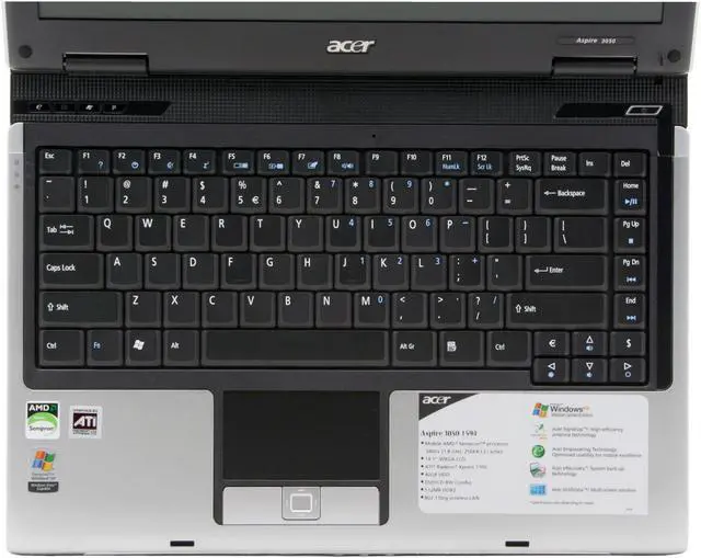 Alt view image 4 of 13 - Acer Aspire 14.1" 3400+ 512MB Memory DDR2 533 Windows XP Media Center LX.AV10J.037
