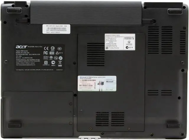 Alt view image 10 of 13 - Acer Aspire 14.1" 3400+ 512MB Memory DDR2 533 Windows XP Media Center LX.AV10J.037