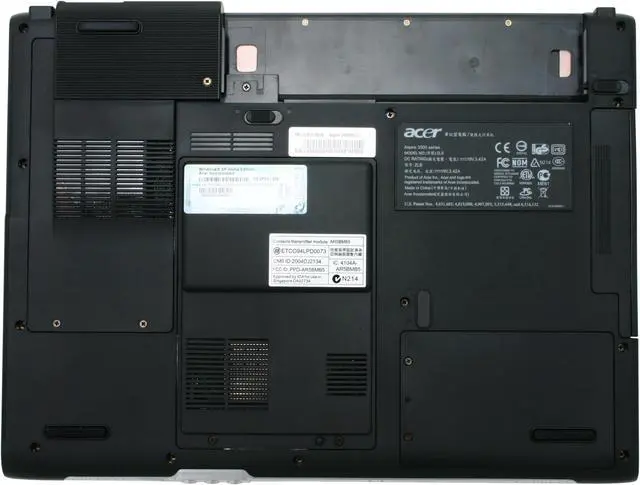 Alt view image 10 of 12 - Acer Laptop Aspire 3500 Intel Celeron M 360 512MB Memory 60GB HDD SiS Mirage 15.4" Windows XP Home AS3502WLCI