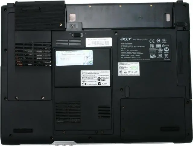 Alt view image 10 of 12 - Acer Laptop Aspire 1690 Intel Pentium M 715 512MB (256/256) Memory 80GB HDD Intel GMA 900 15.4" Windows XP Home 1690WLCi