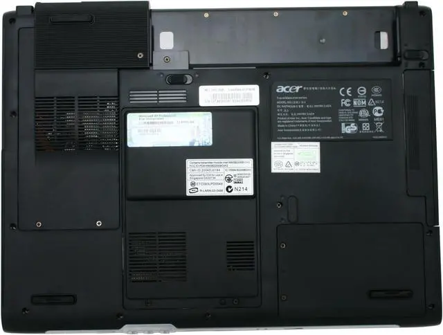 Alt view image 9 of 11 - Acer Laptop TravelMate Intel Pentium M 730 512MB Memory 60GB HDD Intel GMA 900 15.4" Windows XP Professional 4101WLMi