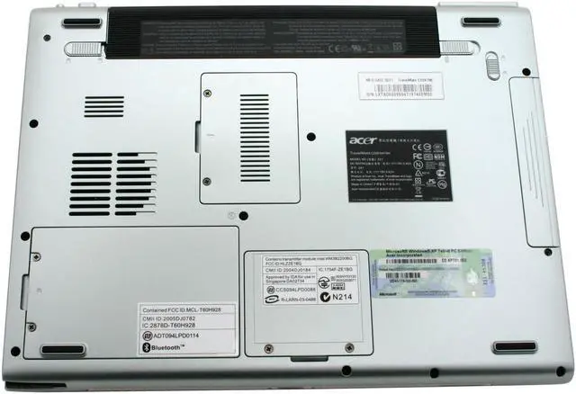 Alt view image 14 of 17 - Acer TravelMate C200 TMC204TMi 1GB Memory 12.1" 1024 x 768 Tablet PC Windows XP Tablet PC Edition