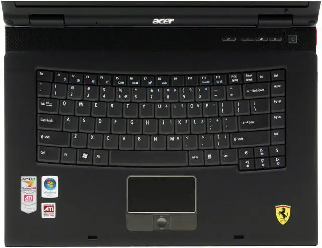 Alt view image 5 of 17 - Acer Laptop Ferrari AMD Turion 64 X2 TL-60 2GB Memory 160GB HDD ATI Mobility Radeon X1600 15.4" Windows Vista Ultimate 5000-5832