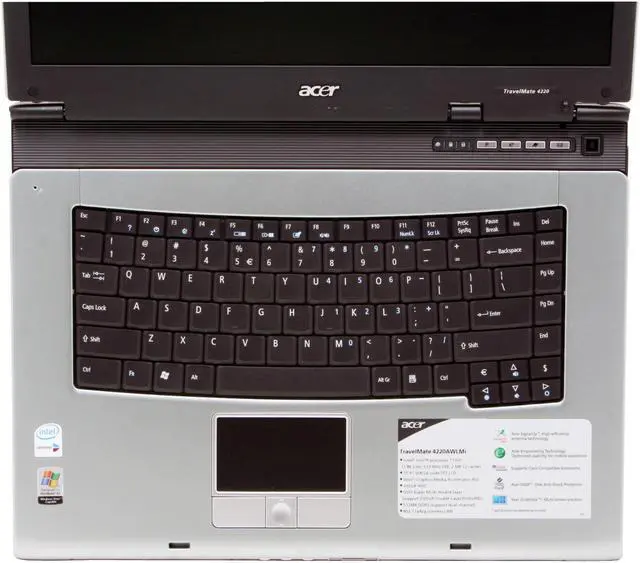 Alt view image 4 of 13 - Acer Laptop TravelMate Intel Core Solo T1350 512MB Memory 100GB HDD Intel GMA 950 15.4" Windows XP Professional TM4220AWLMi