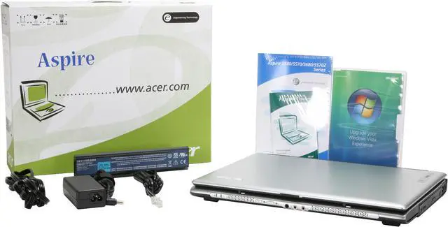 Alt view image 14 of 14 - Acer Laptop Aspire Intel Pentium T2060 1GB Memory 80GB HDD Intel GMA 950 14.1" Windows Vista Home Premium AS5570-2609