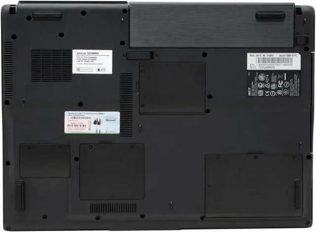 Alt view image 11 of 14 - Acer Laptop Aspire AMD Turion 64 MK-36 1GB Memory 120GB HDD NVIDIA GeForce Go 6100 17.0" Windows Vista Home Premium AS9300-3716