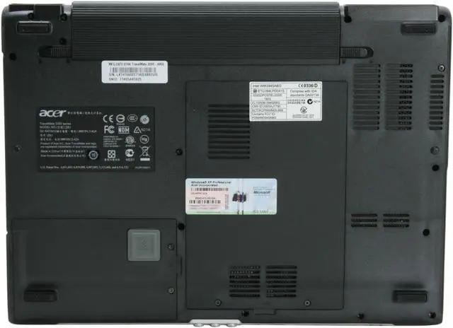 Alt view image 11 of 13 - Acer Laptop TravelMate Intel Core Duo T2250 1GB Memory 80GB HDD Intel GMA 950 14.1" Windows XP Professional TM3260-4450