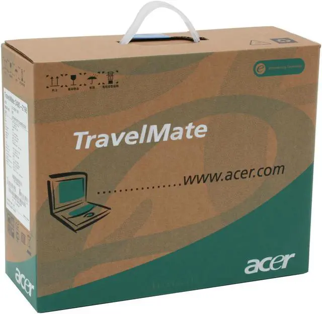 Alt view image 15 of 15 - Acer Laptop TravelMate Intel Celeron M 520 1GB Memory 80GB HDD Intel GMA 950 14.1" Windows Vista Home Basic TM2480-2196