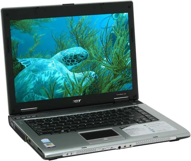 Main image of Acer Laptop TravelMate Intel Celeron M 520 1GB Memory 80GB HDD Intel GMA 950 14.1" Windows Vista Home Basic TM2480-2196