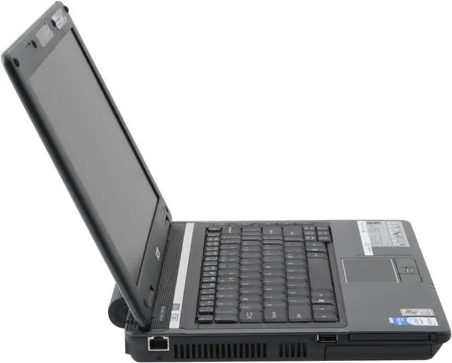 Alt view image 6 of 14 - Acer Laptop TravelMate Intel Core 2 Duo T7300 1GB Memory 120GB HDD Intel GMA X3100 12.1" Windows XP Professional TM6292-6700