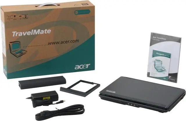 Alt view image 14 of 14 - Acer Laptop TravelMate Intel Core 2 Duo T7300 1GB Memory 120GB HDD Intel GMA X3100 12.1" Windows XP Professional TM6292-6700
