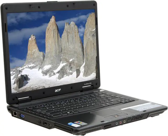 Main image of Acer Laptop TravelMate Intel Core 2 Duo T7100 1GB Memory 120GB HDD Intel GMA X3100 15.4" Windows XP Professional TM5720-6722