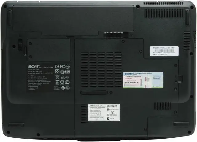 Alt view image 11 of 16 - Acer Laptop Aspire AMD Turion 64 X2 TL-52 1GB Memory 120GB HDD NVIDIA GeForce 7000M 14.1" Windows Vista Home Premium AS4520-5582