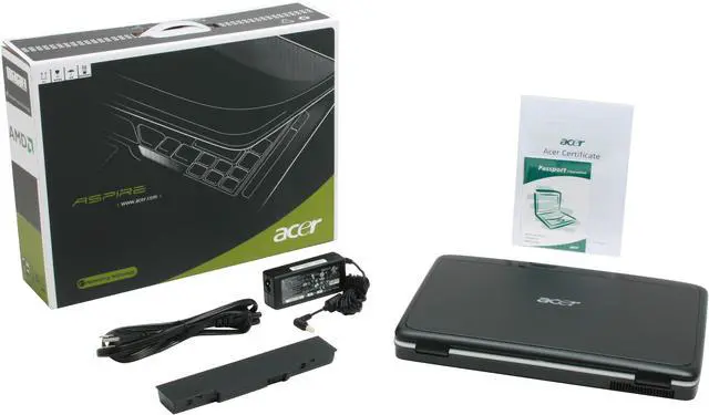 Alt view image 16 of 16 - Acer Laptop Aspire AMD Turion 64 X2 TL-52 1GB Memory 120GB HDD NVIDIA GeForce 7000M 14.1" Windows Vista Home Premium AS4520-5582