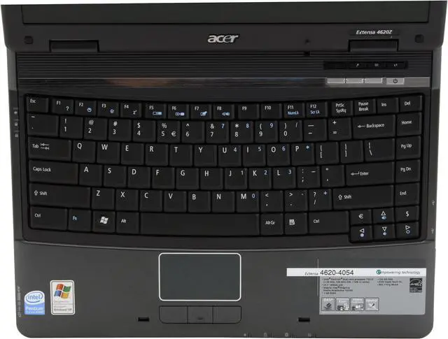 Alt view image 4 of 14 - Acer Laptop Extensa Intel Pentium T2310 1GB Memory 120GB HDD Intel GMA X3100 14.1" Windows XP Professional EX4620-4054