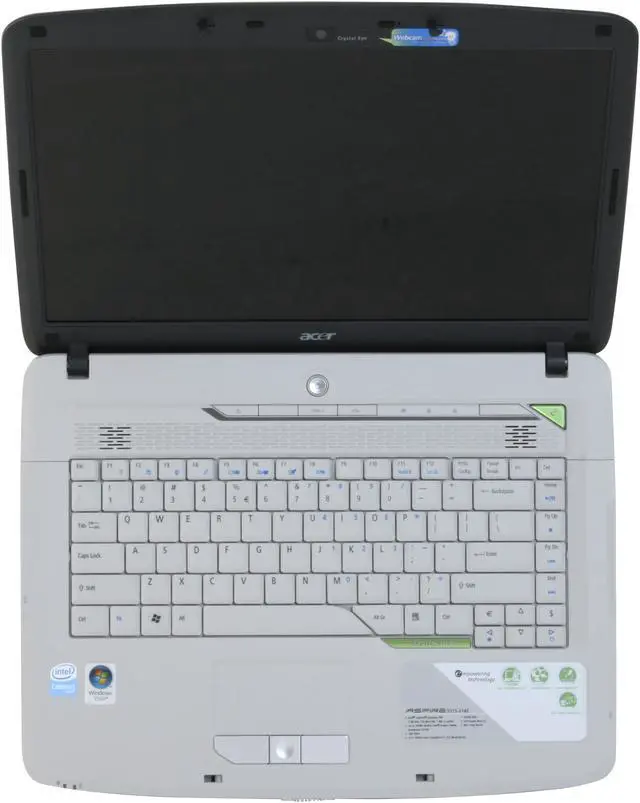 Alt view image 13 of 14 - Acer Laptop Aspire Intel Celeron 540 1GB Memory 120GB HDD Intel GMA X3100 15.4" Windows Vista Home Premium AS5315-2142