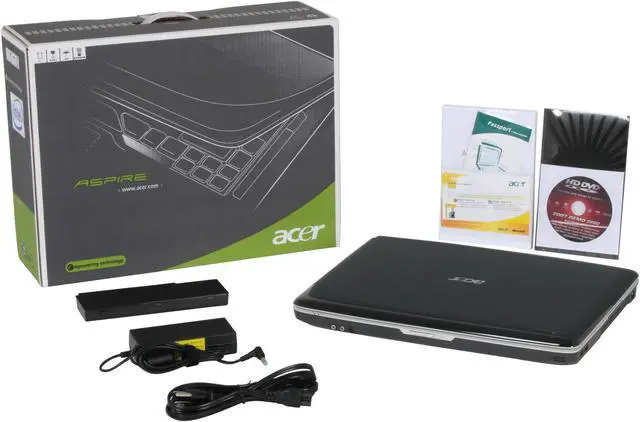 Alt view image 14 of 14 - Acer Laptop Aspire Intel Core 2 Duo T5450 2GB Memory 250GB HDD NVIDIA GeForce 8400M GS 17.0" Windows Vista Home Premium AS7720-6844