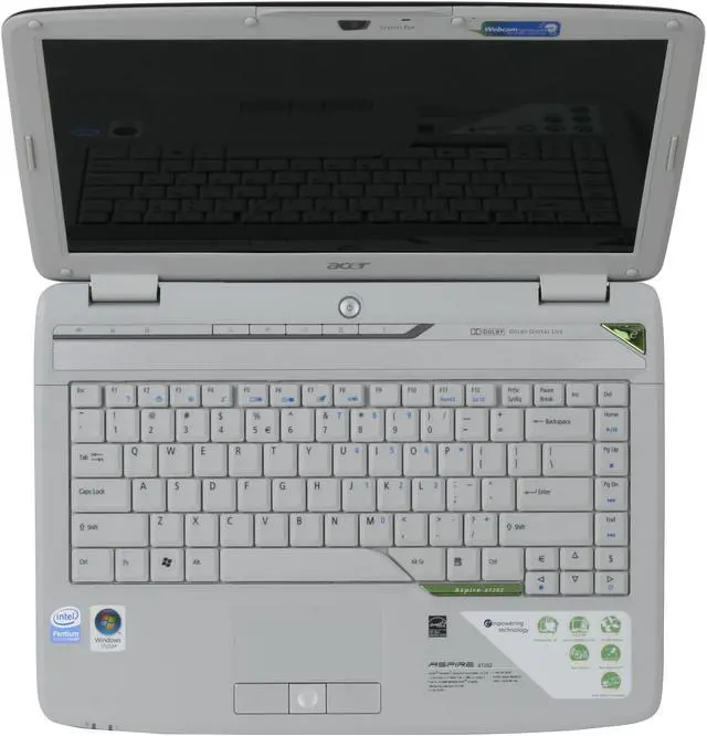 Alt view image 13 of 14 - Acer Laptop Aspire Intel Pentium T2330 1GB Memory 160GB HDD Intel GMA X3100 14.1" Windows Vista Home Premium AS4720-4721
