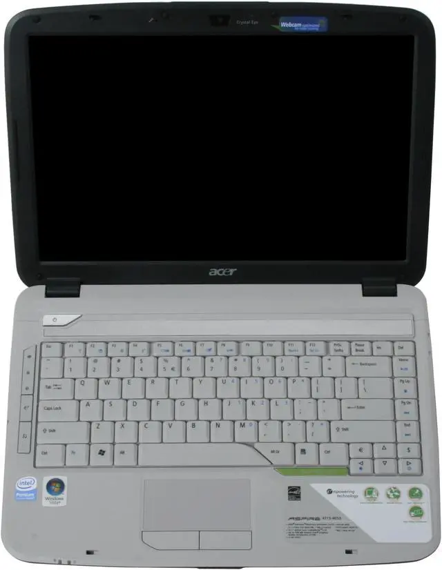 Alt view image 13 of 14 - Acer Laptop Aspire Intel Pentium T2370 2GB Memory 160GB HDD Intel GMA X3100 14.1" Windows Vista Home Premium AS4715-4053