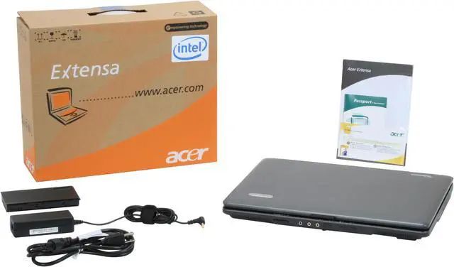 Alt view image 3 of 3 - Acer Laptop Extensa Intel Core 2 Duo T5550 3GB Memory 250GB HDD Intel GMA X3100 15.4" Windows Vista Home Premium EX5620-6266