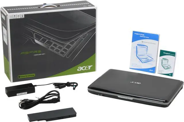 Alt view image 2 of 2 - Acer Laptop Aspire AMD Athlon 64 X2 TK-55 3GB Memory 160GB HDD NVIDIA GeForce 7000M 17.0" Windows Vista Home Premium AS7520-5185