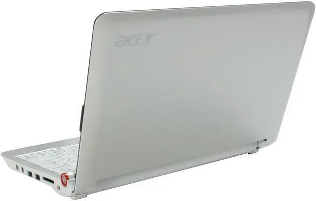 Alt view image 3 of 16 - Acer Aspire One AOA110-1295 Seashell White Intel Atom N270(1.60 GHz) 8.9" WSVGA 512MB Memory 8GB SSD Netbook