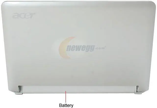 Alt view image 4 of 16 - Acer Aspire One AOA110-1295 Seashell White Intel Atom N270(1.60 GHz) 8.9" WSVGA 512MB Memory 8GB SSD Netbook