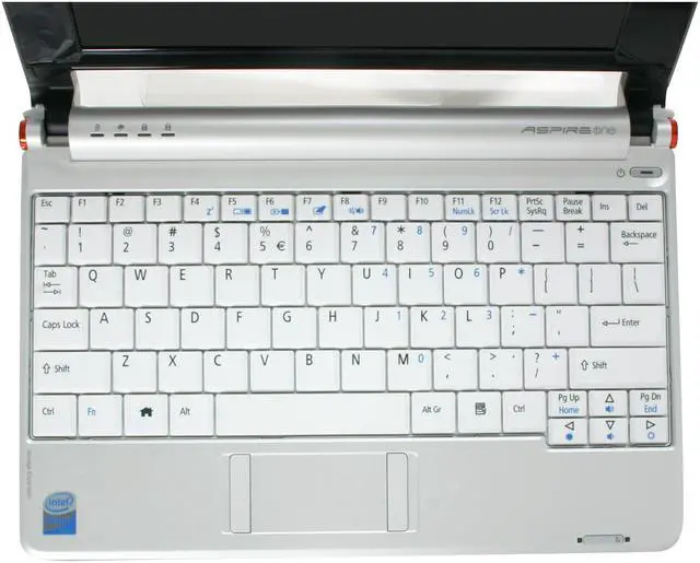 Alt view image 13 of 16 - Acer Aspire One AOA110-1295 Seashell White Intel Atom N270(1.60 GHz) 8.9" WSVGA 512MB Memory 8GB SSD Netbook