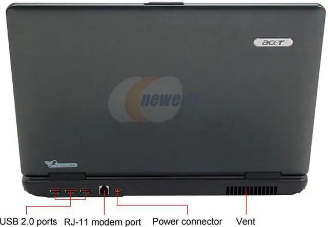 Alt view image 4 of 15 - Acer Laptop Extensa Intel Core 2 Duo T7500 3GB Memory 160GB HDD Intel GMA X3100 15.4" Windows Vista Business EX5620-6030