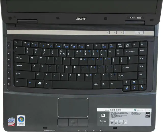 Alt view image 9 of 15 - Acer Laptop Extensa Intel Core 2 Duo T7500 3GB Memory 160GB HDD Intel GMA X3100 15.4" Windows Vista Business EX5620-6030
