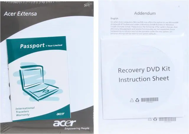 Alt view image 15 of 15 - Acer Laptop Extensa Intel Core 2 Duo T7500 3GB Memory 160GB HDD Intel GMA X3100 15.4" Windows Vista Business EX5620-6030