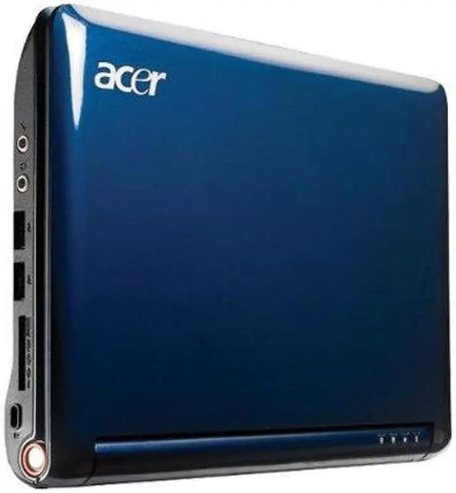 Alt view image 2 of 4 - Acer Aspire One AOA110-1722 Sapphire Blue Intel Atom N270(1.60 GHz) 8.9" WSVGA 512MB Memory 8GB SSD Netbook