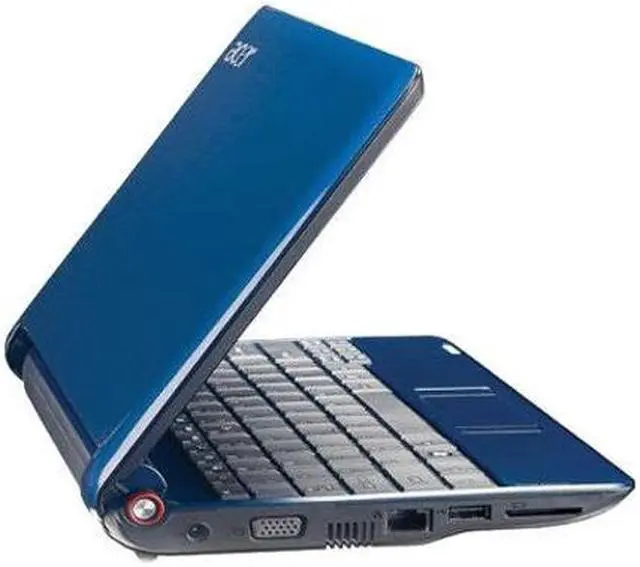 Alt view image 4 of 4 - Acer Aspire One AOA110-1722 Sapphire Blue Intel Atom N270(1.60 GHz) 8.9" WSVGA 512MB Memory 8GB SSD Netbook