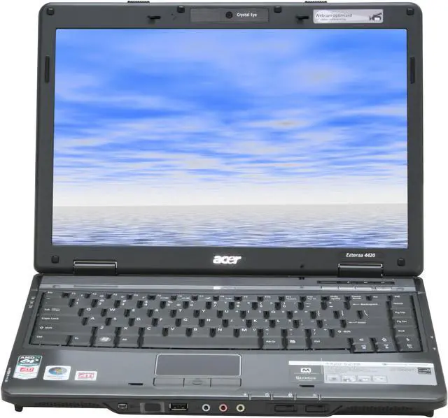 Alt view image 8 of 17 - Acer Laptop Extensa AMD Athlon 64 X2 TK-57 2GB Memory 120GB HDD ATI Radeon X1250 IGP 14.1" Windows Vista Home Premium EX4420-5239