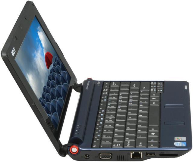 Alt view image 6 of 17 - Acer Aspire One AOA150-1570 Sapphire Blue Intel Atom N270(1.60 GHz) 8.9" WSVGA 1GB Memory 120GB HDD Netbook