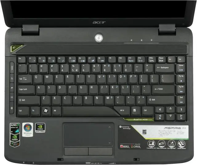 Alt view image 10 of 16 - Acer Laptop Aspire AMD Athlon 64 X2 QL-60 2GB Memory 160GB HDD NVIDIA GeForce 9100M G 14.1" Windows Vista Home Premium AS4530-5627