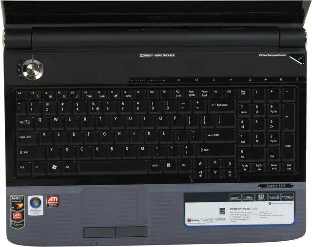 Alt view image 10 of 17 - Acer Laptop Aspire AMD Turion 64 X2 RM-70 3GB Memory 250GB HDD ATI Radeon HD 3200 16.0" Windows Vista Home Premium AS6530-5341