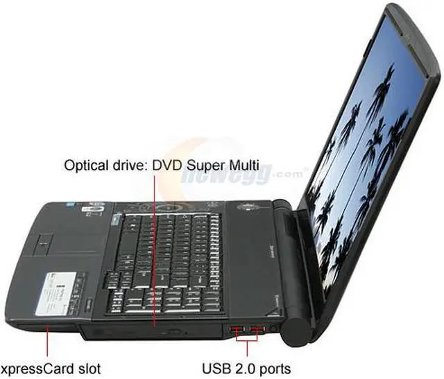 Alt view image 2 of 15 - Acer Laptop Aspire Intel Core 2 Duo P8400 4GB Memory 320GB HDD NVIDIA GeForce 9600M GT 18.4" Windows Vista Home Premium 64-bit AS8930-6306