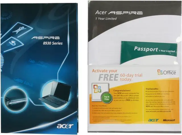 Alt view image 14 of 15 - Acer Laptop Aspire Intel Core 2 Duo P8400 4GB Memory 320GB HDD NVIDIA GeForce 9600M GT 18.4" Windows Vista Home Premium 64-bit AS8930-6306