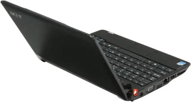 Alt view image 5 of 17 - Acer Aspire One AOA110-1626 Onyx Black Intel Atom N270(1.60 GHz) 8.9" WSVGA 1GB Memory 16GB SSD Netbook