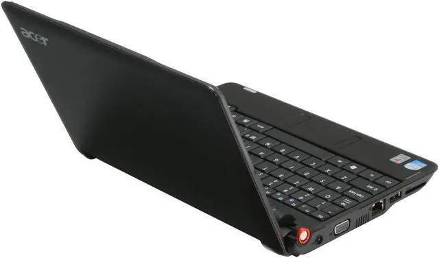 Alt view image 5 of 17 - Acer Aspire One AOA150-1029 Onyx Black Intel Atom N270(1.60 GHz) 8.9" WSVGA 1GB Memory 120GB HDD Netbook