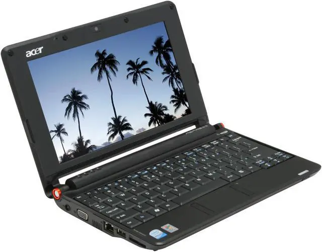 Alt view image 7 of 17 - Acer Aspire One AOA150-1029 Onyx Black Intel Atom N270(1.60 GHz) 8.9" WSVGA 1GB Memory 120GB HDD Netbook