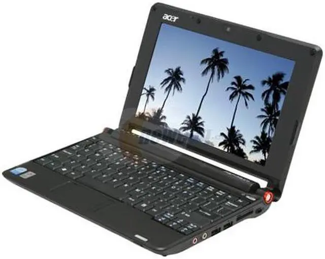 Main image of Acer Aspire One AOA150-1029 Onyx Black Intel Atom N270(1.60 GHz) 8.9" WSVGA 1GB Memory 120GB HDD Netbook