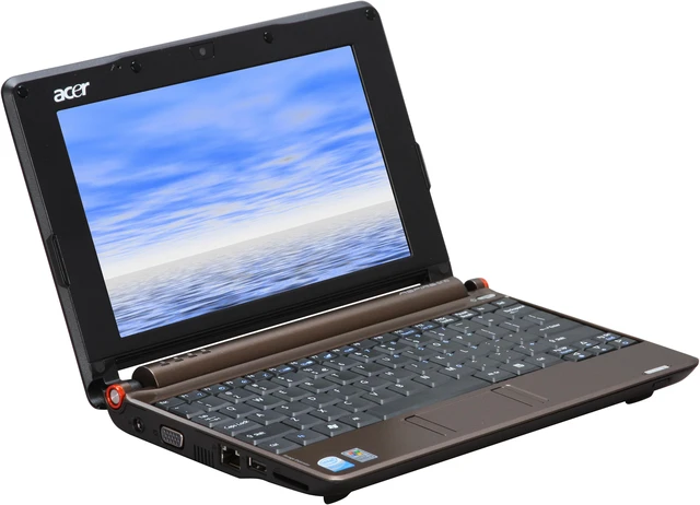Alt view image 5 of 12 - Acer Aspire One AOA150-1649 Brown Intel Atom N270(1.60 GHz) 8.9" WSVGA 1GB Memory 120GB HDD Netbook
