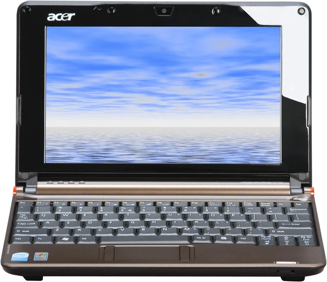 Alt view image 6 of 12 - Acer Aspire One AOA150-1649 Brown Intel Atom N270(1.60 GHz) 8.9" WSVGA 1GB Memory 120GB HDD Netbook