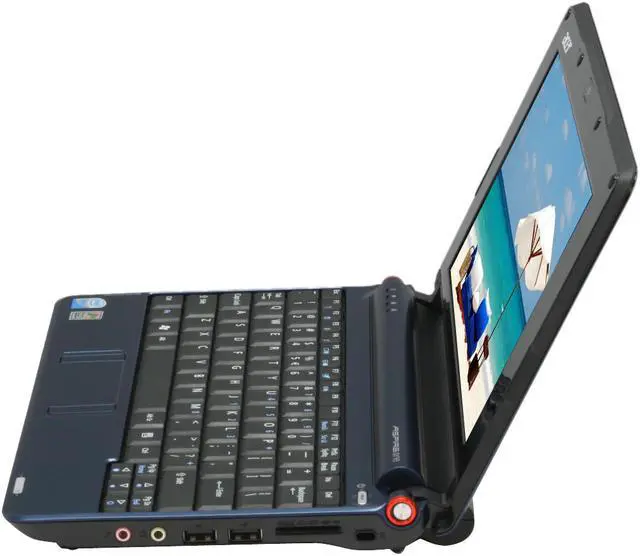 Alt view image 2 of 17 - Acer Aspire One AOA150-1447 Sapphire Blue Intel Atom N270(1.60 GHz) 8.9" WSVGA 1GB Memory 160GB HDD Netbook
