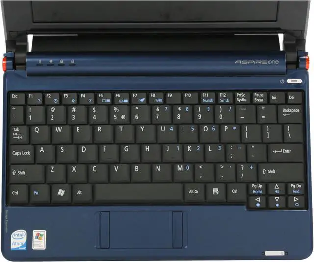 Alt view image 10 of 17 - Acer Aspire One AOA150-1447 Sapphire Blue Intel Atom N270(1.60 GHz) 8.9" WSVGA 1GB Memory 160GB HDD Netbook