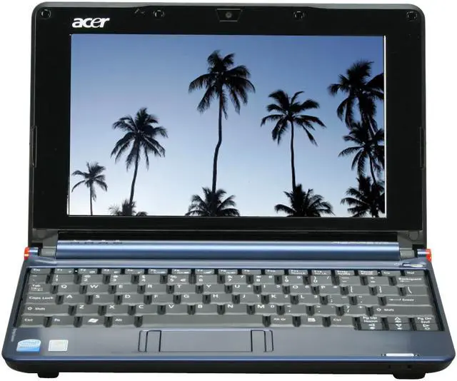 Alt view image 8 of 17 - Acer Aspire One AOA150-1329 Blue Intel Atom N270(1.60 GHz) 8.9" WSVGA 1GB Memory 120GB HDD Netbook